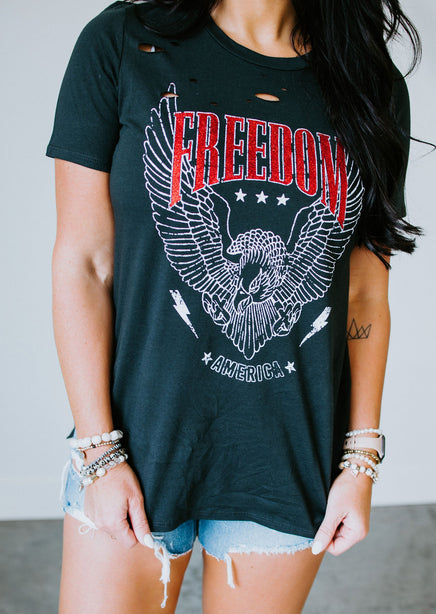 Freedom Distressed Graphic Tee