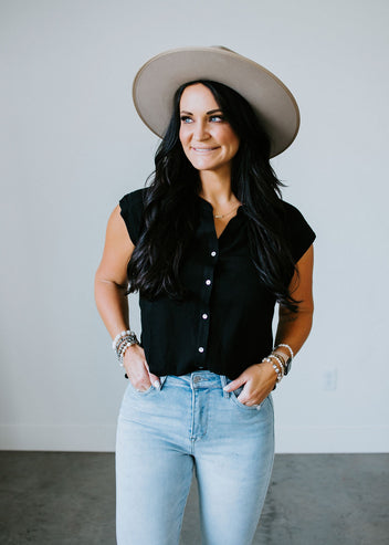 Classic Look Button Down Top