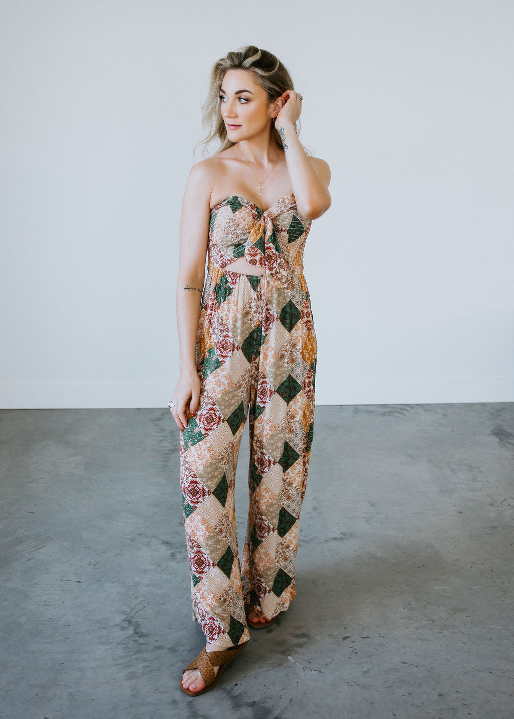 image of Living For This Strapless Jumpsuit