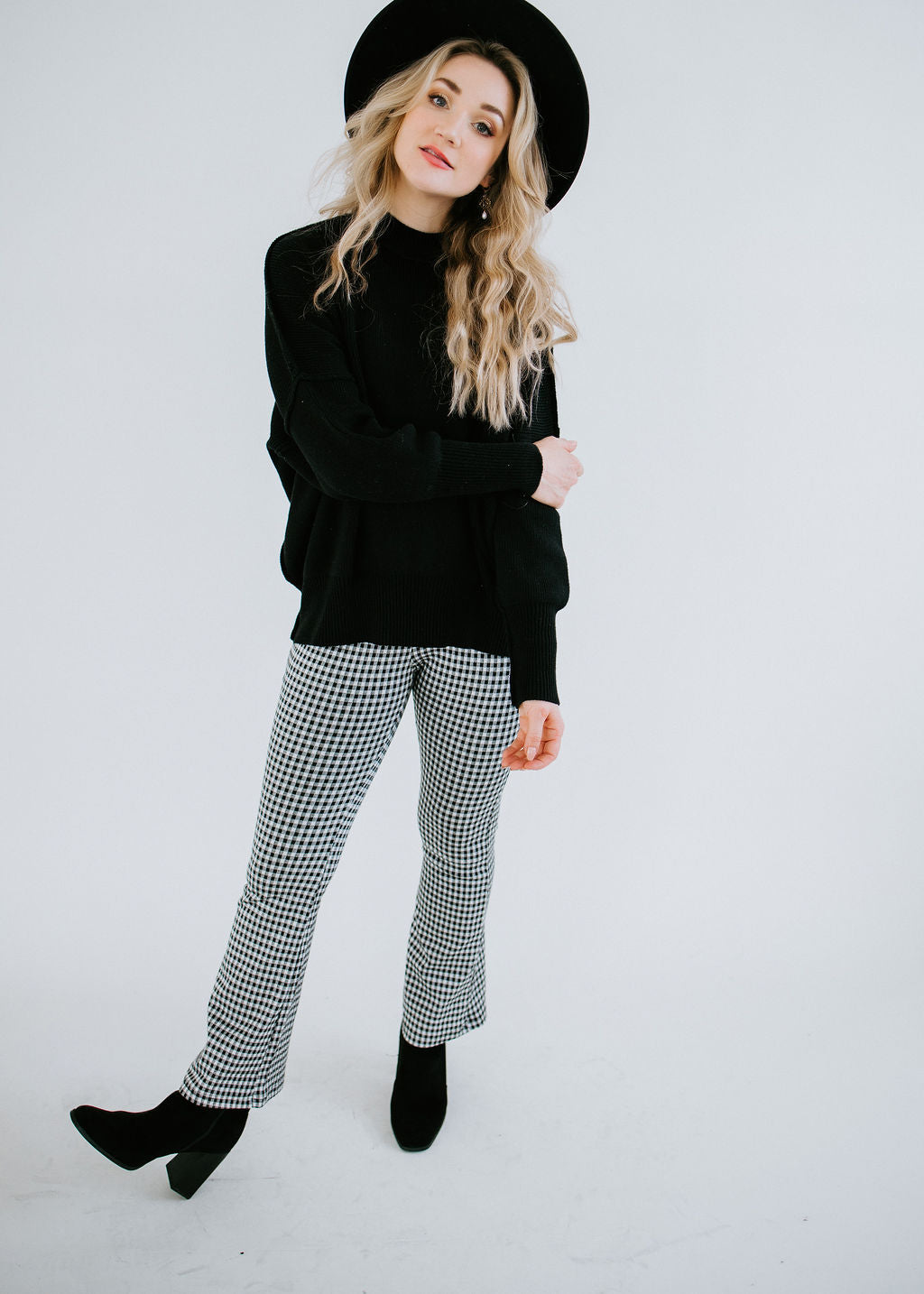 On The Horizon Gingham Flare Pant