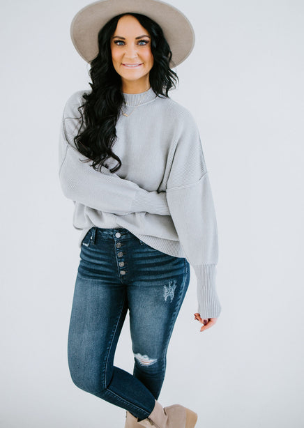 Roslyn Mock Neck Sweater by Chelsea DeBoer