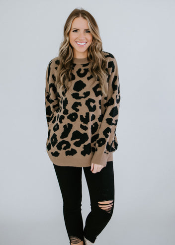 Fierce Feeling Leopard Sweater