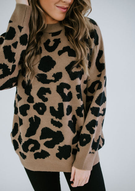 Fierce Feeling Leopard Sweater