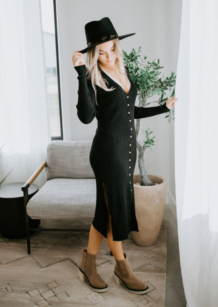 Vivienne Ribbed Side-Slit Duster Cardigan | Lauriebelles Vivienne Ribbed Side-Slit Duster Cardigan | Lauriebelles