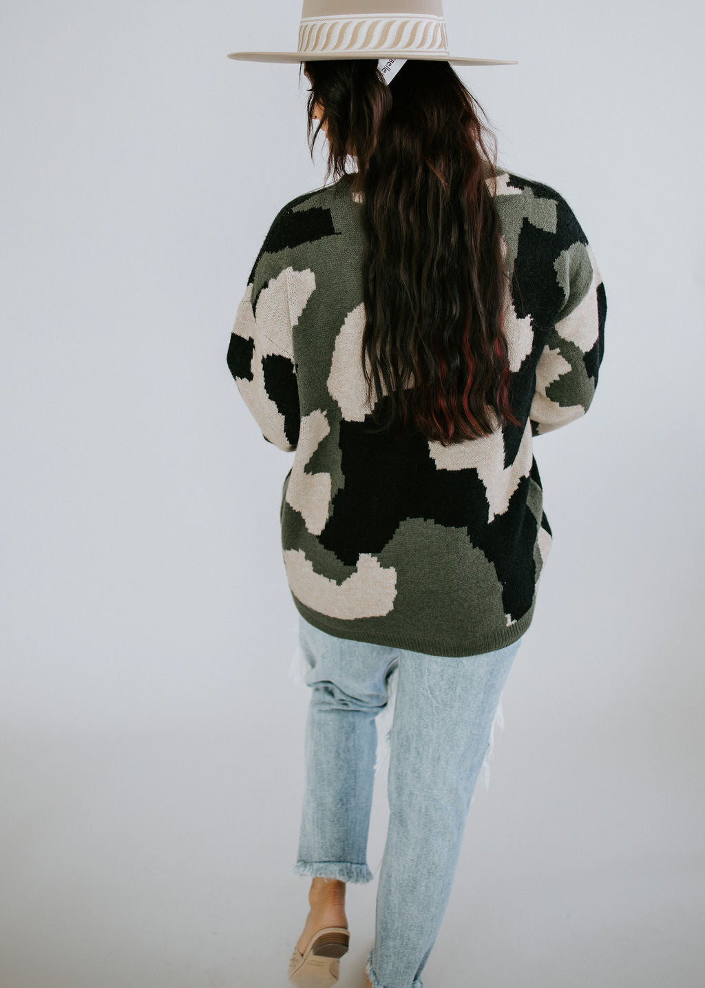 Command Attention Camo Sweater FINAL SALE