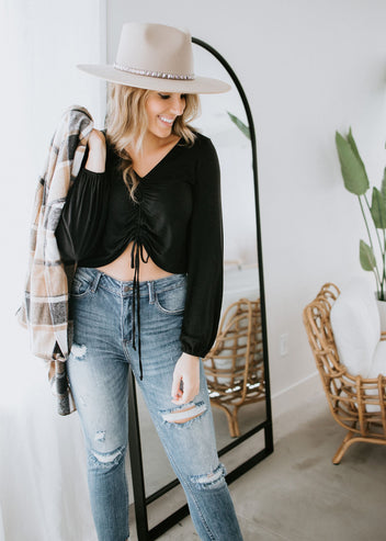 Marvy Ruched Crop Top FINAL SALE