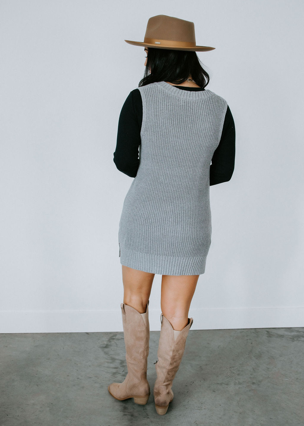 Icon Sweater Vest Dress