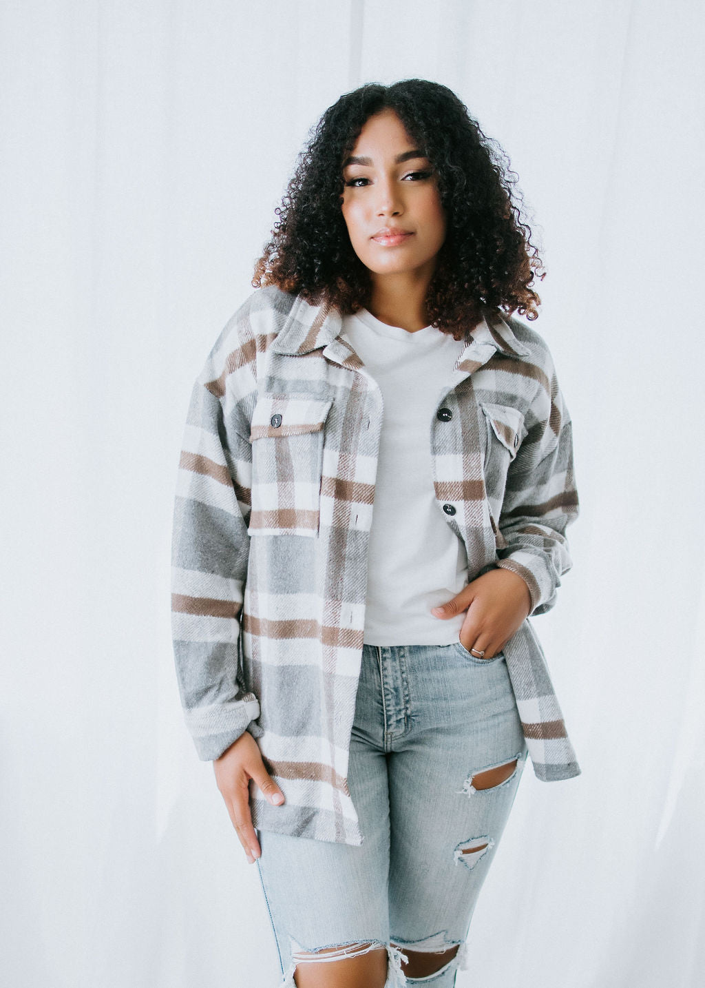 image of Hastings Plaid Shacket