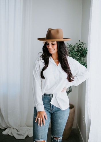 Sevin Button Down Tunic Top