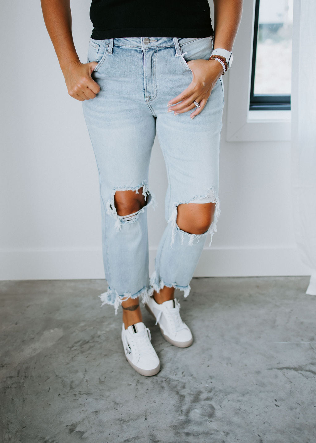 image of Milana Straight Crop Jeans