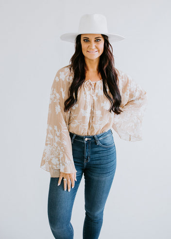 Kearsi Floral Print Bodysuit FINAL SALE