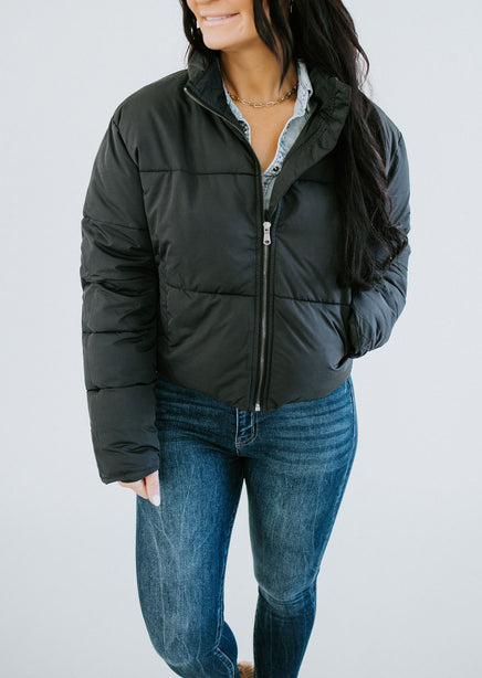 Street Style Cropped Puffer Jacket