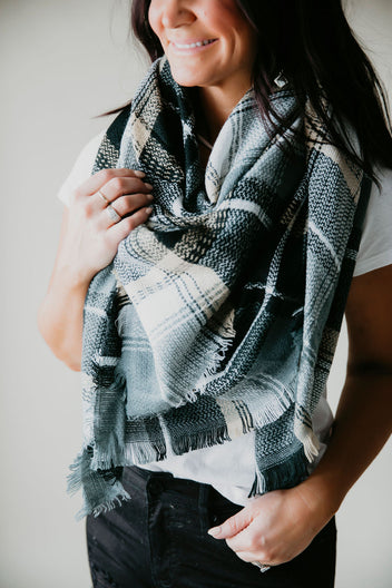 Nancie Plaid Blanket Scarf FINAL SALE