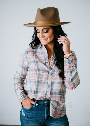 Sabreena Plaid Top