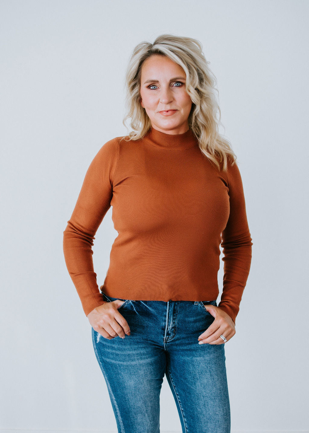 image of Paige Mock Neck Top