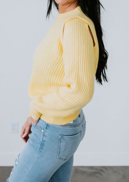 Lemon Drop Knit Sweater