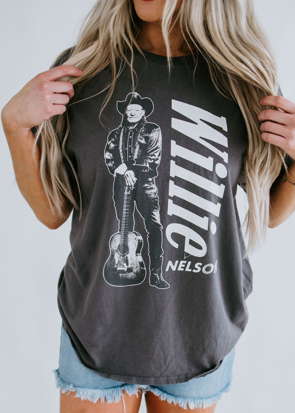 image of Curvy Willie Nelson Stand Tee