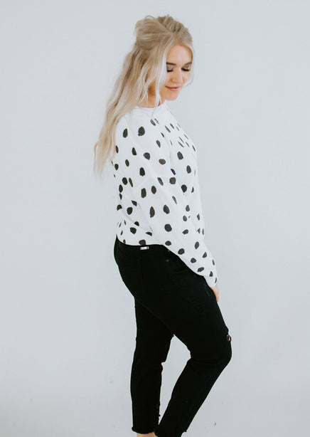 You Dot The Look Textured Sweater FINAL SALE
