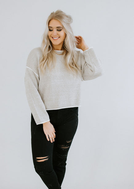 Brie Knit Sweater Top FINAL SALE