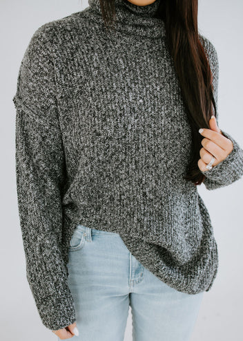 Lucia Oversized Turtleneck Sweater FINAL SALE