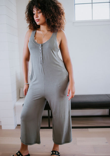 Ginny Button Front Jumpsuit