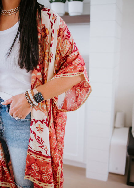 Terra Mandala Flower Kimono