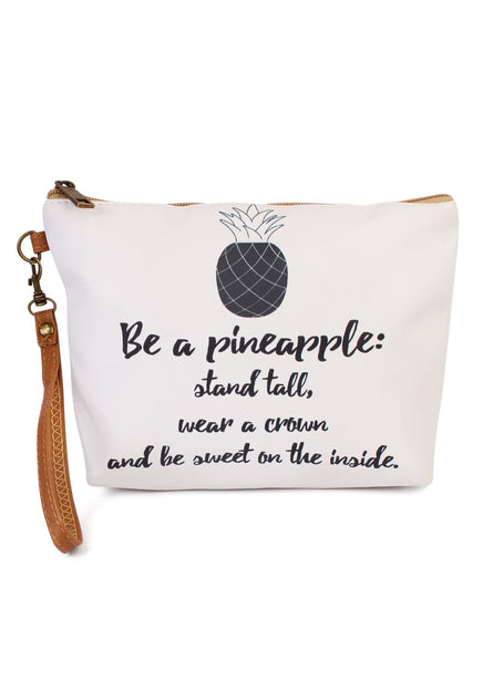 Be A Pineapple Cosmetic Bag FINAL SALE