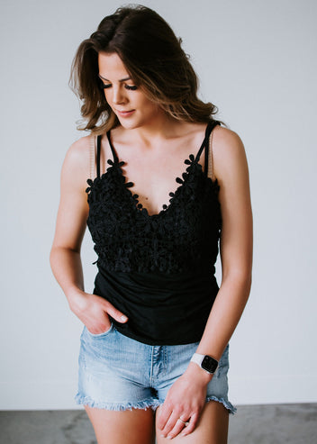 Natural State Lace Tank Top