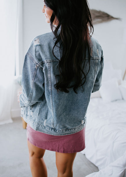 Tilley Distressed Denim Jacket