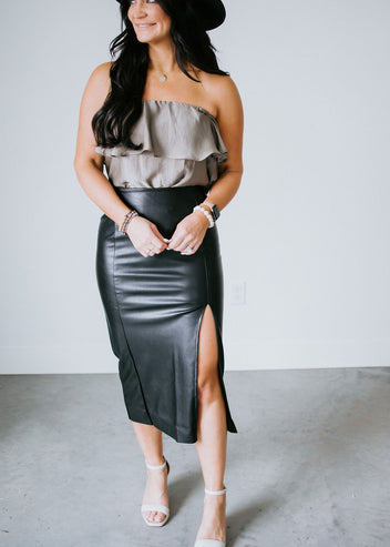 Carla Pencil Midi Skirt