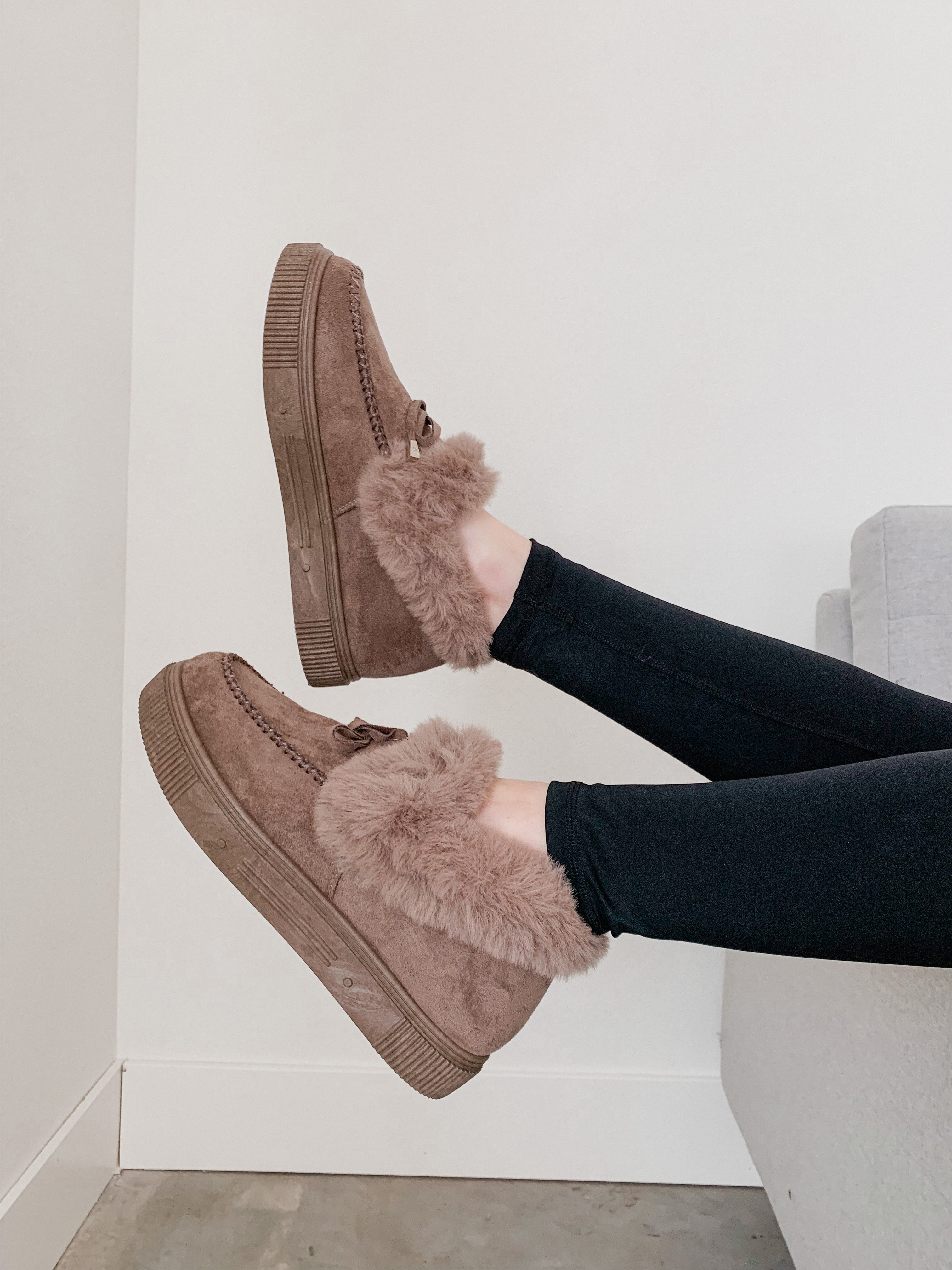 image of Delta Fur Chunky Loafers FINAL SALE