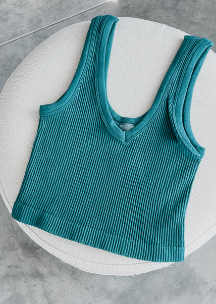 Mikee Ribbed Crop Tank