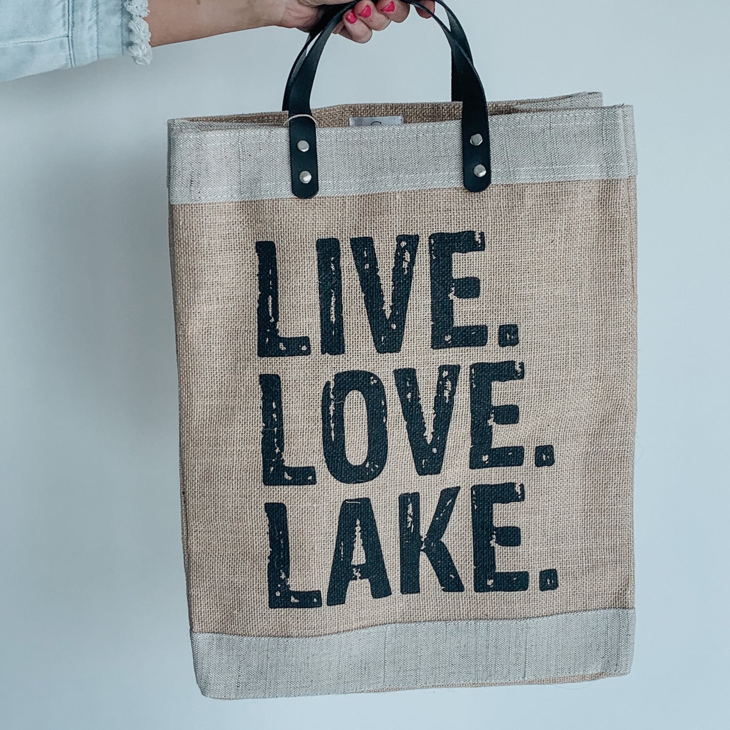 Live Love Lake Market Tote FINAL SALE