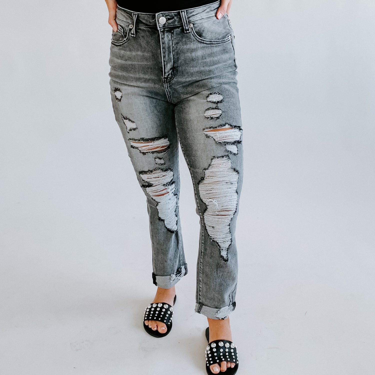 Selby Distressed Relaxed Skinny Jean FINAL SALE