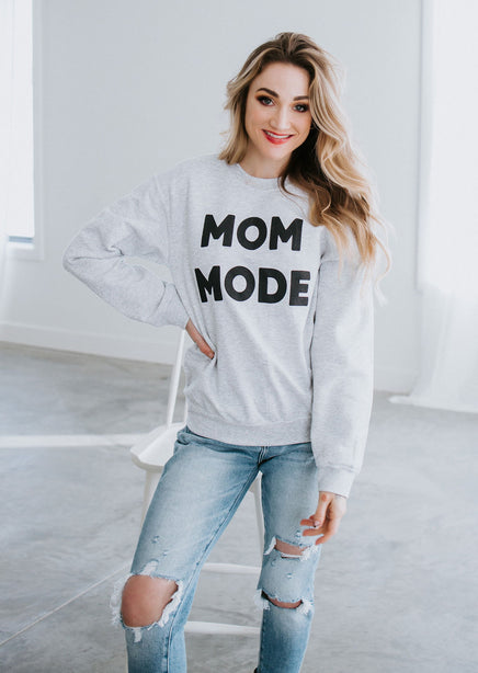 Mom Mode Graphic Sweatshirt
