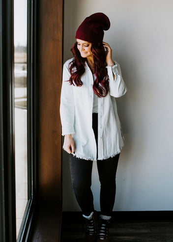 Micah Button Down Denim Tunic FINAL SALE