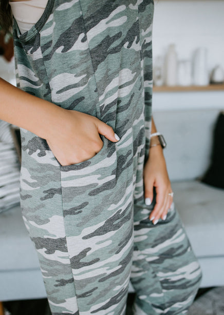 Rylen Camo Jumpsuit FINAL SALE