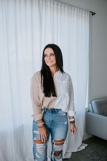 Seeing Double Button Down Top