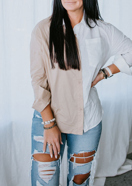 Seeing Double Button Down Top