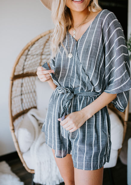 Tessa Striped Romper FINAL SALE