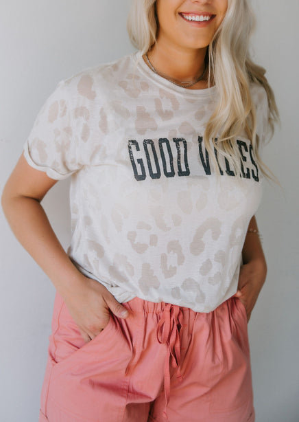 Good Vibes Burnout Graphic Tee