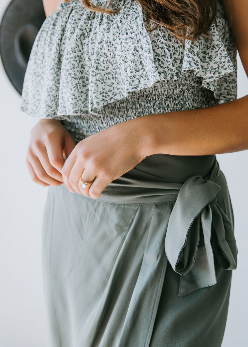 Saylor Wrap Midi Skirt FINAL SALE