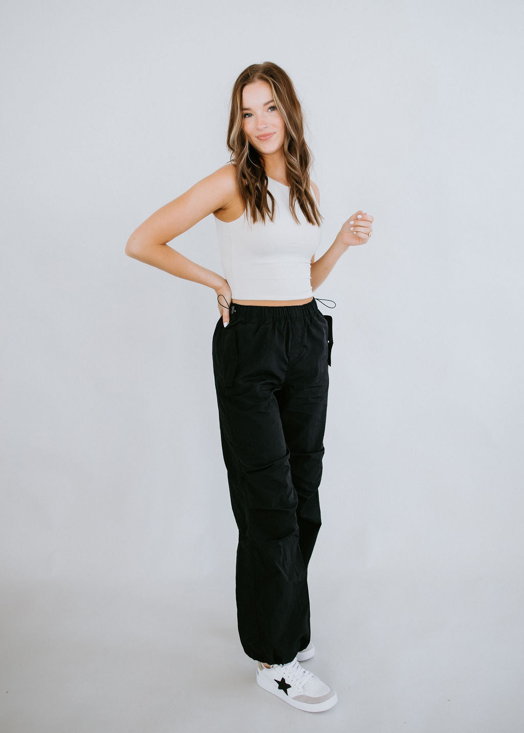 Y2k Cargo Parachute Pants Casual Baggy Pants Women's - Temu