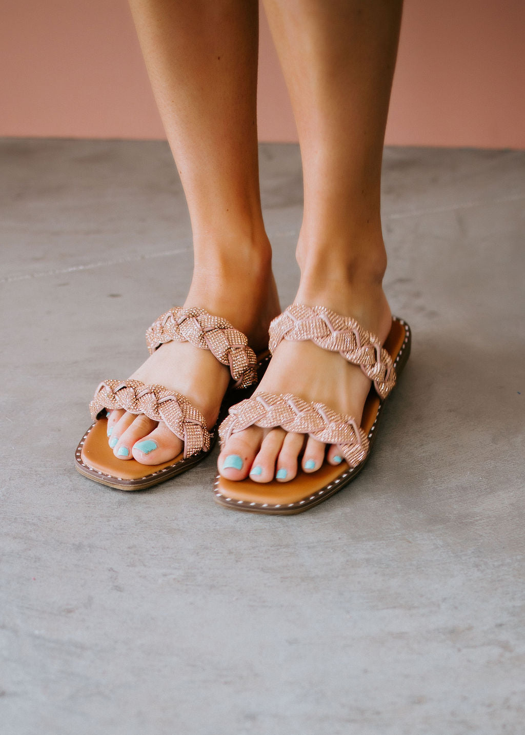 Twisted Up Studded Sandals