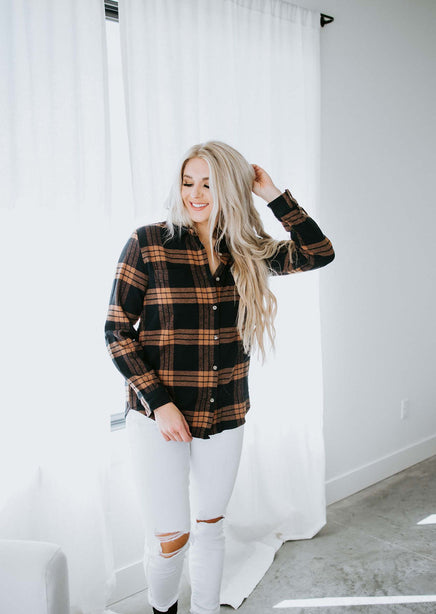 Rosalind Plaid Top